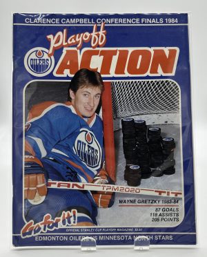 Action Edmonton Oilers Official Program 1984 Conference Finals VS. North Stars